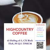 Cần tuyển pha chế cho HIGHCOUNTRY COFFEE